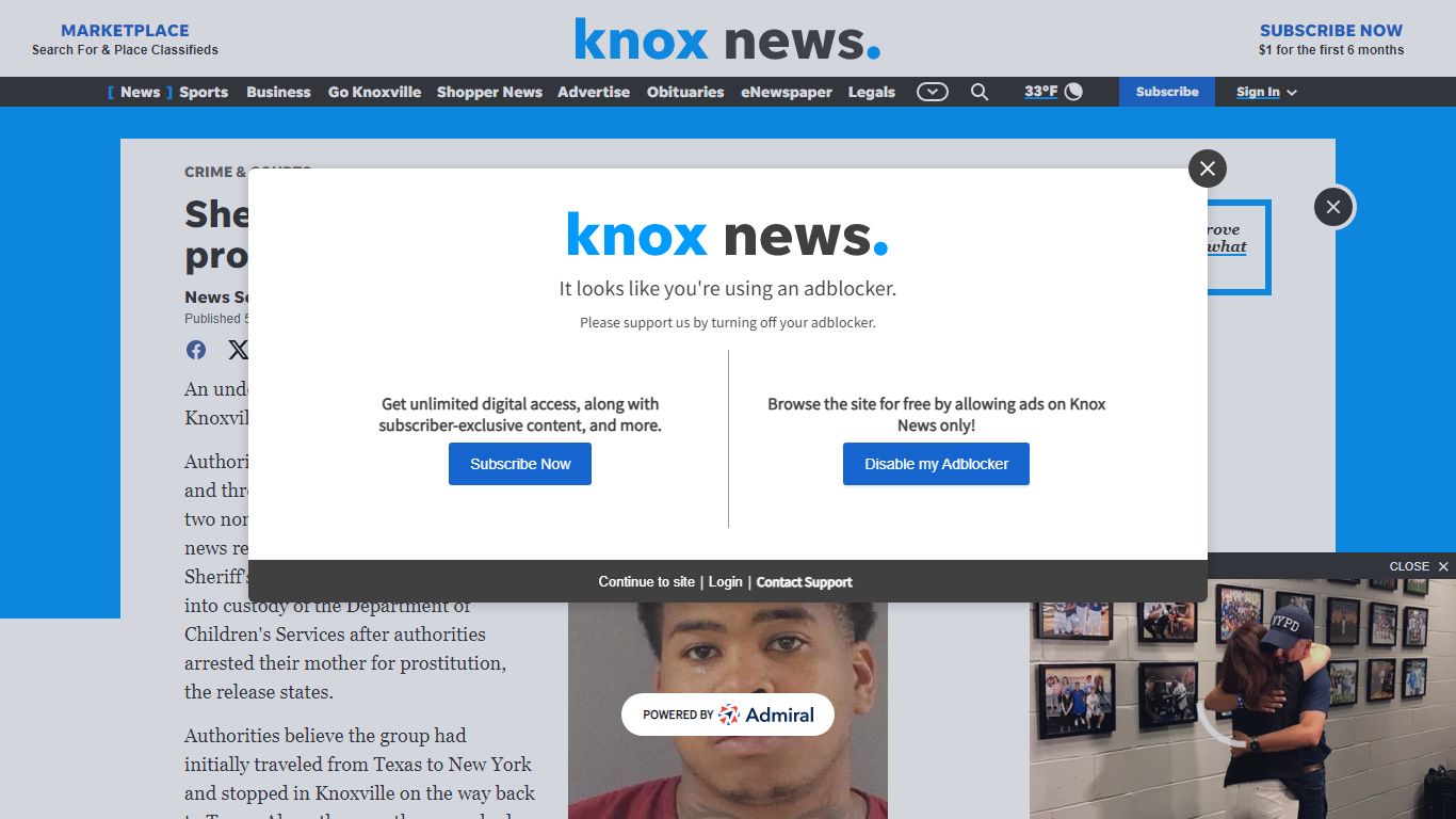 Sheriff: 16 arrested in Knoxville prostitution sting